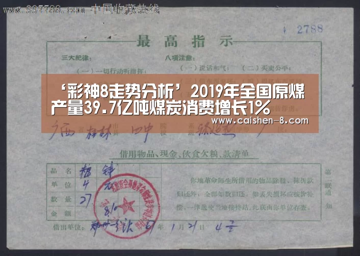 ‘彩神8走势分析’2019年全国原煤产量39.7亿吨煤炭消费增长1%(图1) 彩神8走势分析